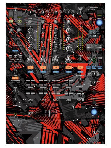 Pioneer DJ DJM 900 NEXUS 2 Skin Ridge Red